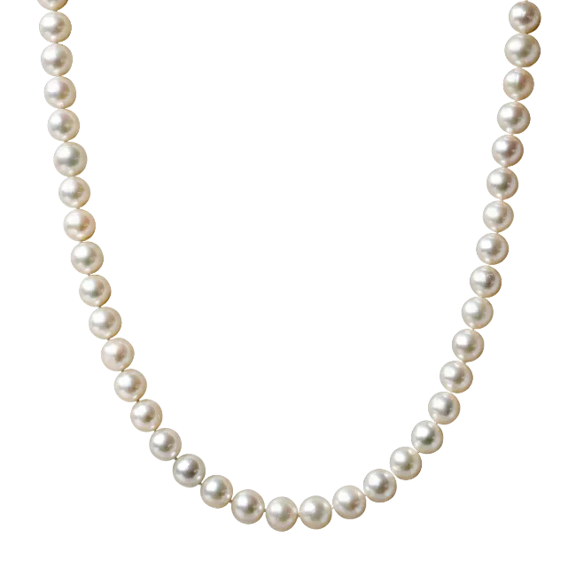 Classic White Pearl Necklace