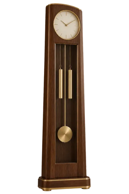Classic Wooden Grandfather Clock with Pendulum