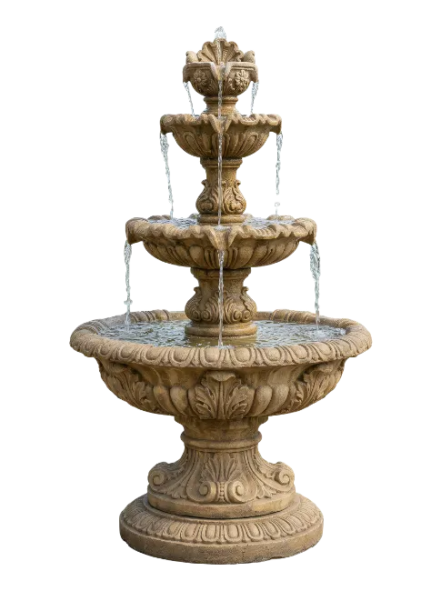 Classical Four Tier Stone Fountain