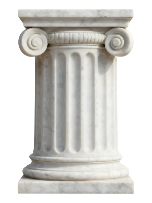 Classical Marble Column Pedestal