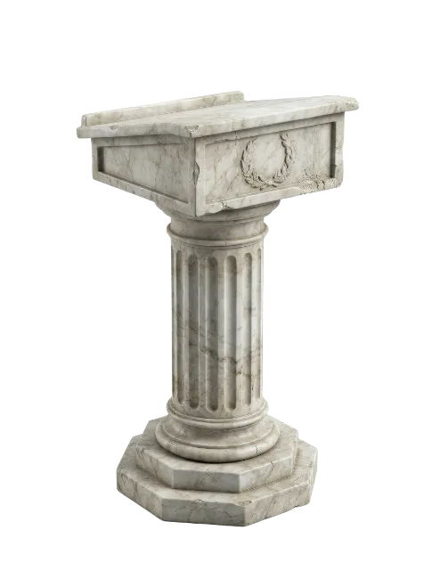 Classical Marble Podium Stand