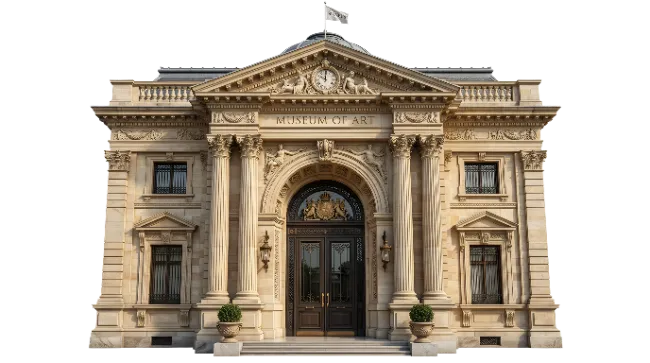 Classical Museum of Art Building Facade