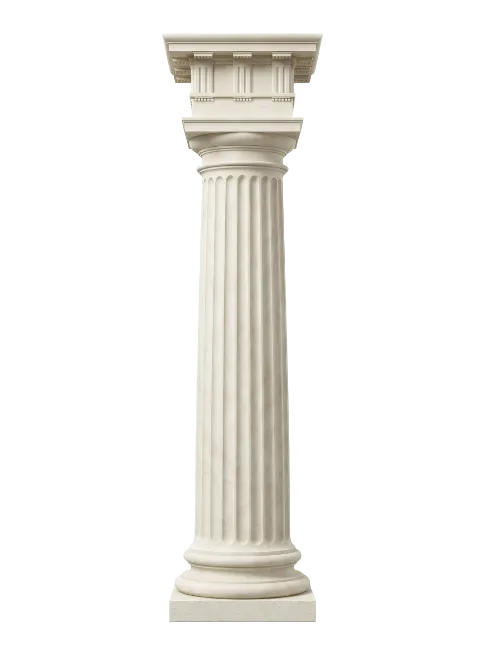 Classical Stone Pillar Architectural Column