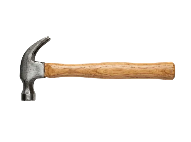 Claw Hammer with Wooden Handle
