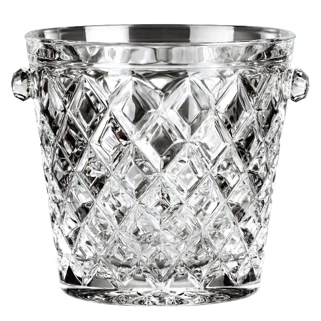 Clear Glass Ice Bucket