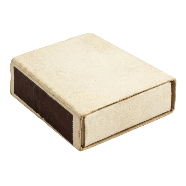 Closed cardboard matchbox