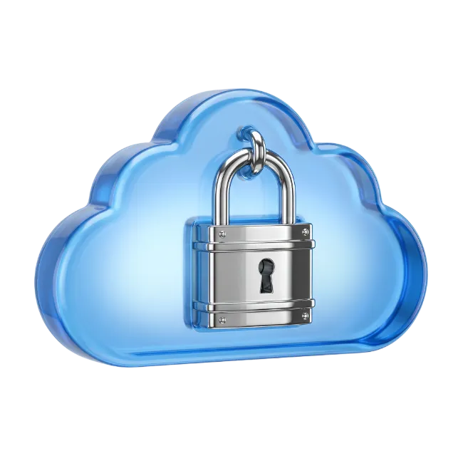 Cloud Security Padlock Concept
