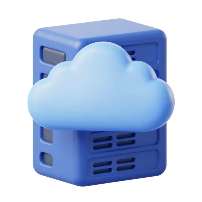 Cloud Server 3D Icon
