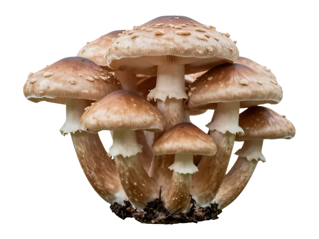 Cluster of Brown Mushrooms
