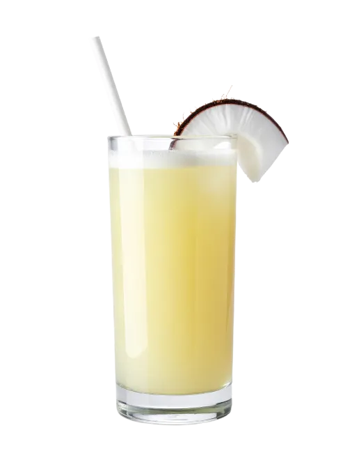 Coconut Juice in Tall Glass