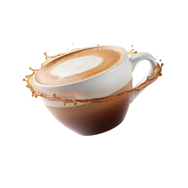 Coffee Cup with Splashing Liquid