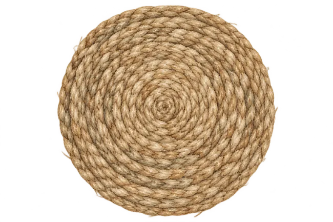 Coiled Jute Rope Circle
