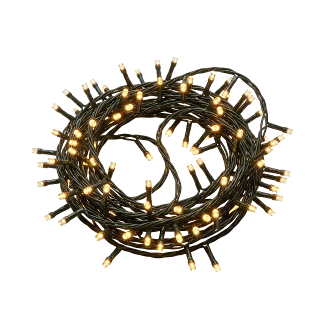 Coiled String Lights with Warm White LEDs