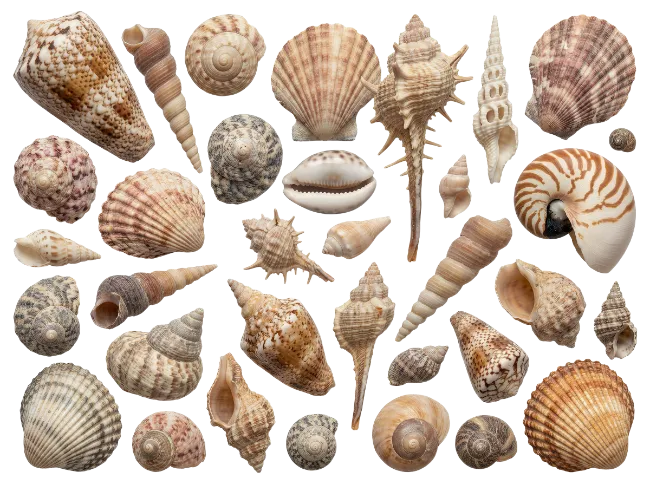 Collection of Assorted Seashells