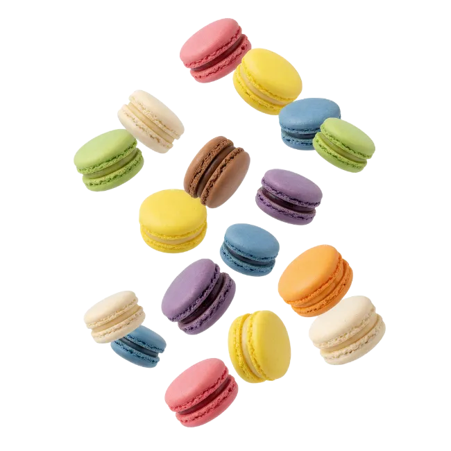Colorful Assorted Macarons Collection