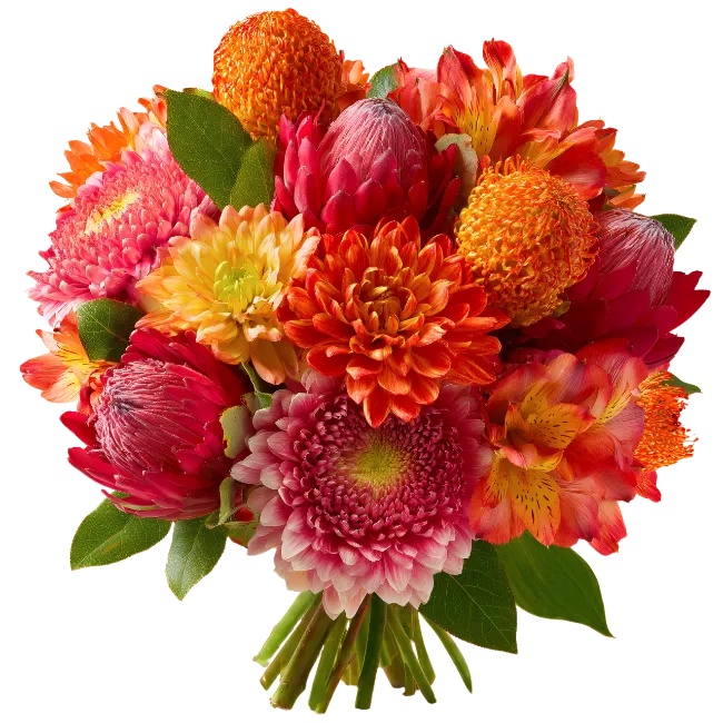 Colorful Fall Flower Bouquet Arrangement