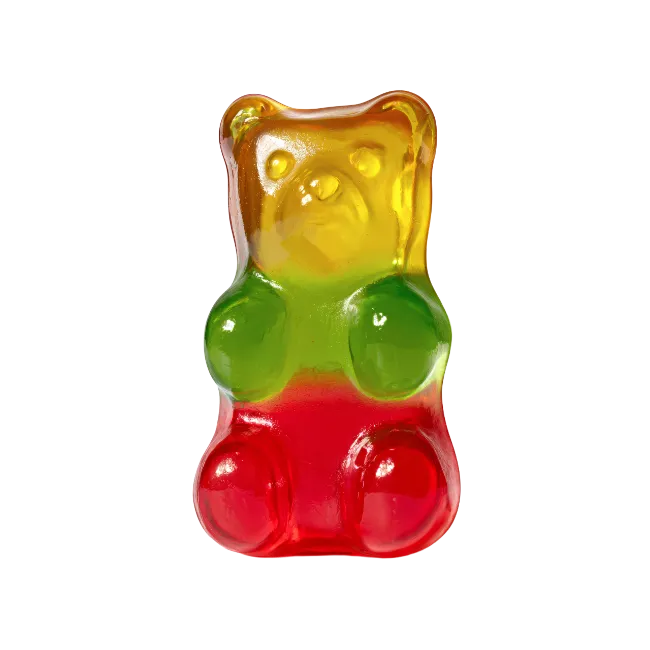 Colorful gummy bear candy