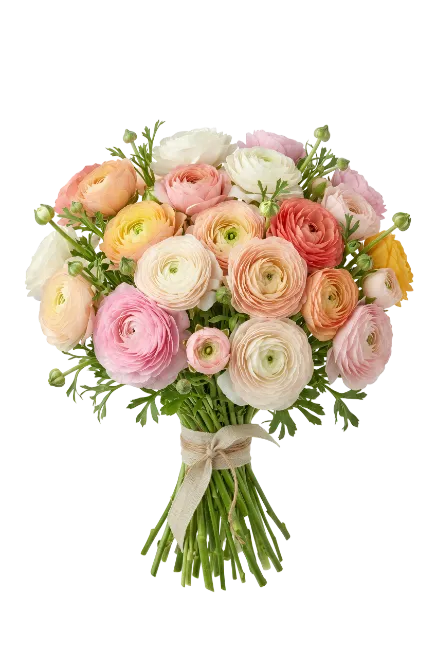 Colorful ranunculus flower bouquet