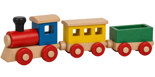 Colorful Wooden Toy Train