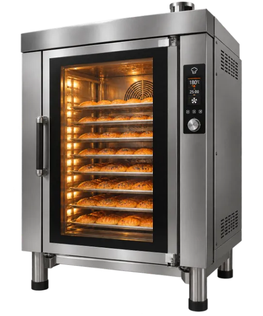 Commercial Convection Oven with Baked Goods