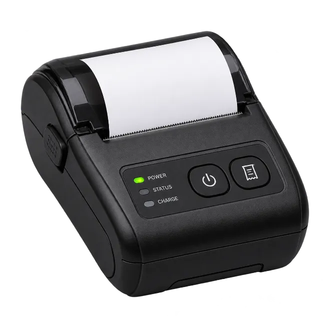 Compact Black Thermal Receipt Printer