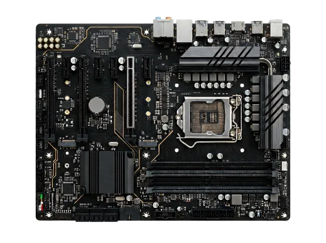 Computer Motherboard Top View
