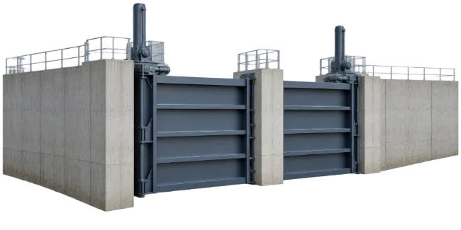 Concrete Flood Gate Water Barrier