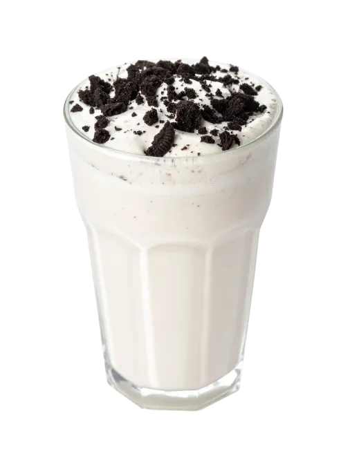 Cookies and Cream Milkshake in Glass