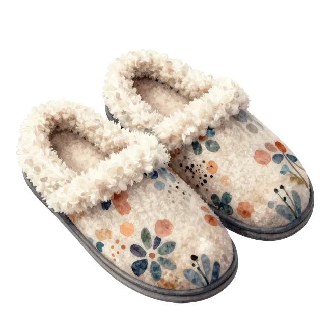 Cozy Floral House Slippers