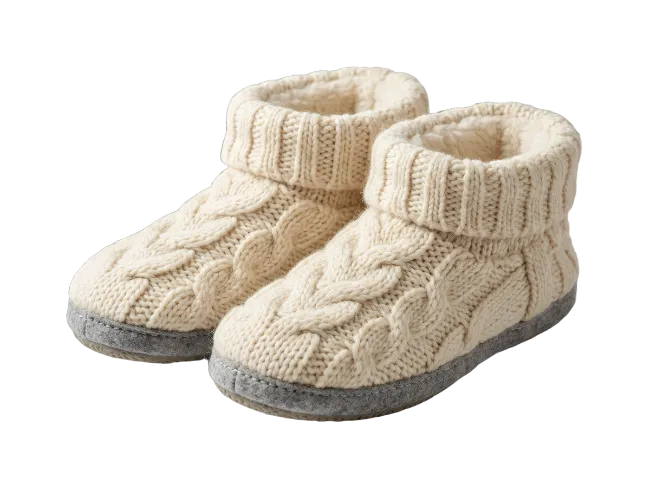 Cozy Knitted Slipper Boots
