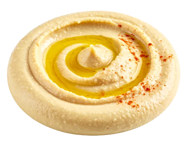 Creamy Hummus Dip with Olive Oil and Paprika