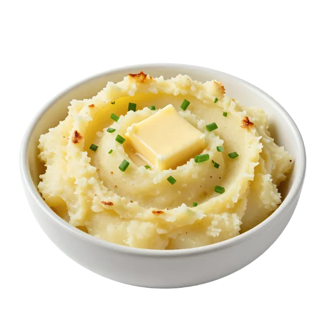 Creamy Mashed Potatoes with Butter and Chives