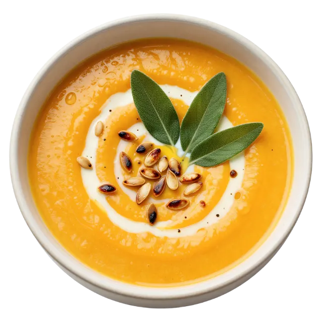 Creamy Pumpkin Soup Bowl