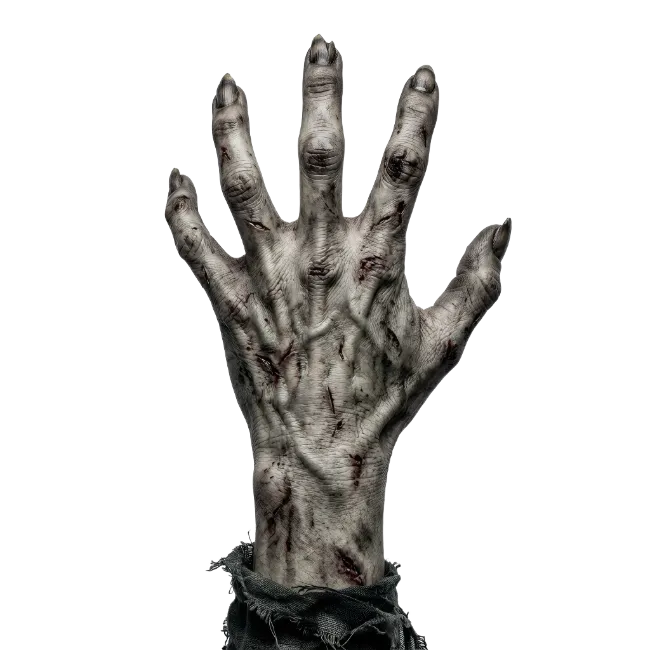 Creepy Zombie Hand with Scars
