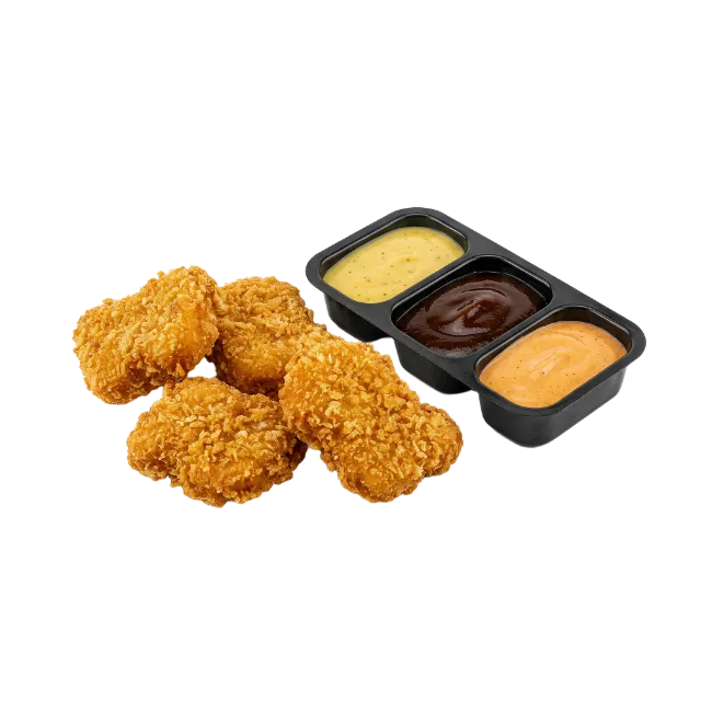Crispy Chicken Nuggets With Dipping Sauces