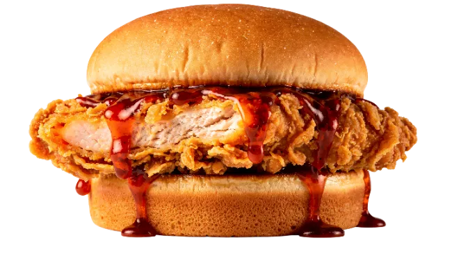 Crispy Chicken Sandwich with Barbecue Sauce
