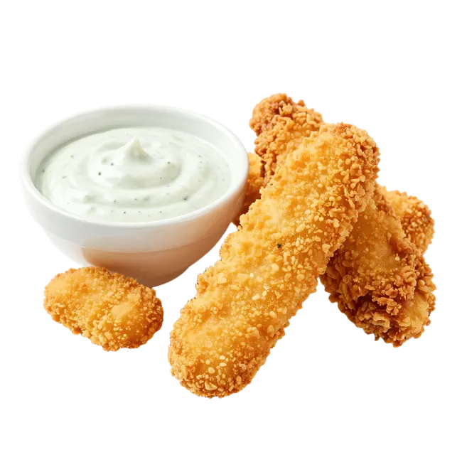 Crispy Fried Chicken Tenders with Dipping Sauce
