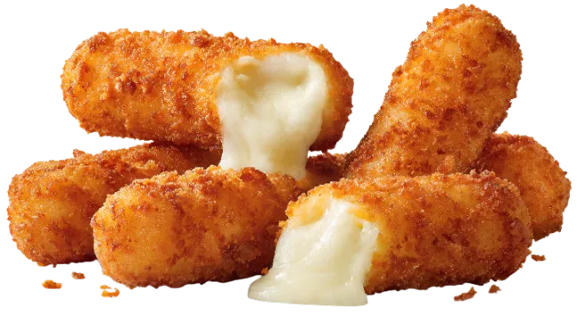 Crispy Fried Mozzarella Sticks with Melted Cheese