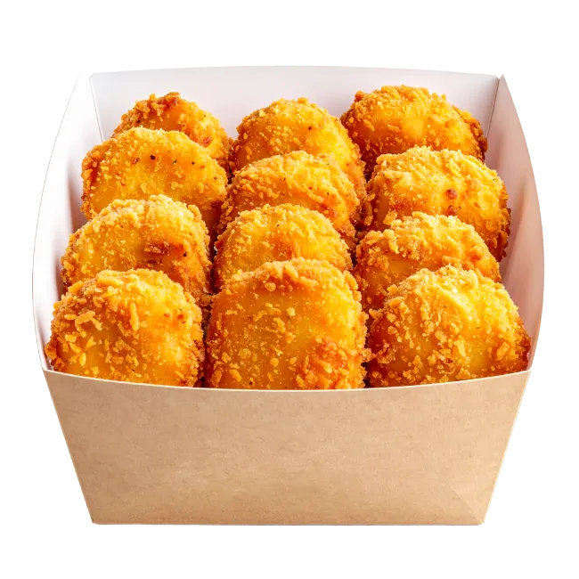Crispy Golden Chicken Nuggets in Paper Box