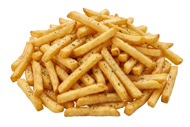 Crispy Golden French Fries Pile