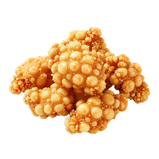 Crispy Golden Fried Chicken Nuggets Pile