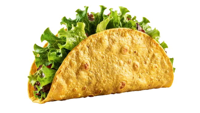 Crispy Hard Shell Taco With Lettuce