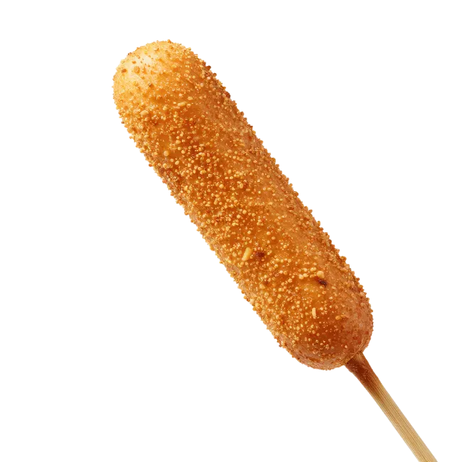Crispy Korean Style Corn Dog on Stick