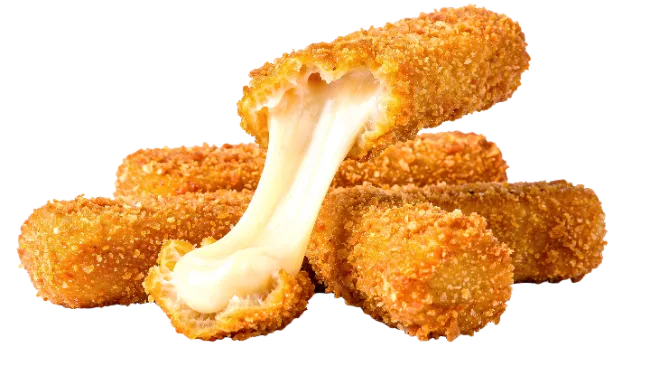 Crispy Mozzarella Sticks with Melting Cheese