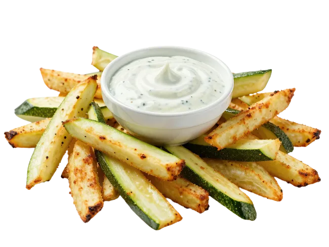 Crispy Zucchini Fries With Dipping Sauce
