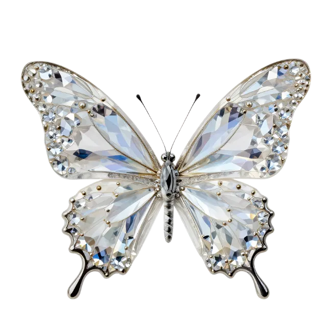 Crystal Diamond Butterfly Figurine