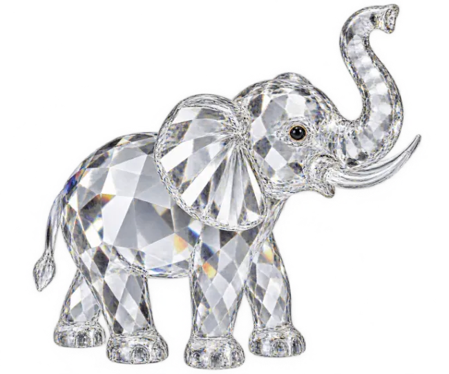 Crystal Elephant Figurine
