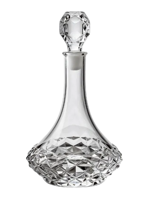 Crystal Glass Decanter With Stopper