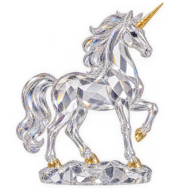 Crystal Unicorn Figurine Statue
