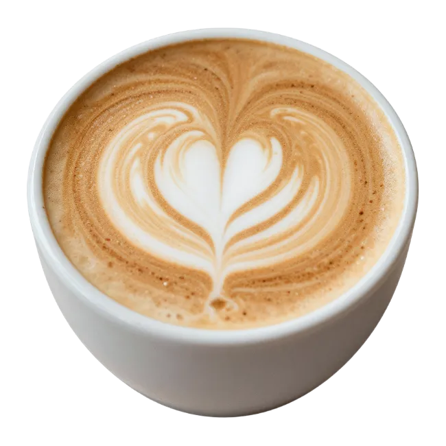 Cup of Coffee with Heart Latte Art